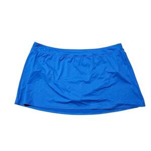 Lands End Womens Swim Skirt Skort Bottoms Blue Size 26W